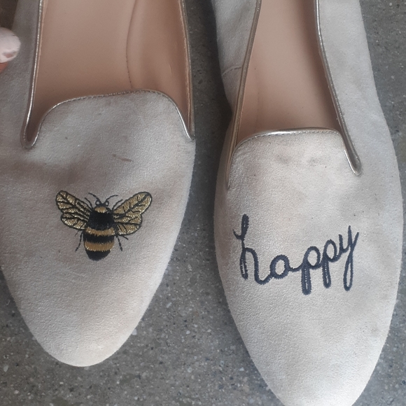 Wonder BEE HAPPY Nude Suede Ballet flat shoes - Picture 4 of 6